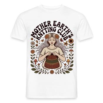 Knitting Lover – Yarn & Stricken Design - Männer T-Shirt - Weiß - Vorne - AI Model Male 178 dark (178cm)