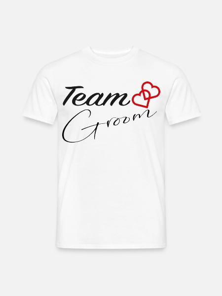 Team Hearts Emblem - Männer T-Shirt - Weiß