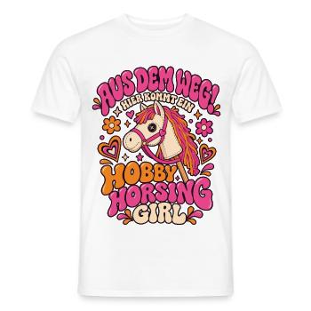 Hobby Horsing Girl Aus dem Weg Shirt - Männer T-Shirt - Weiß - Vorne - AI Model Male 178 dark (178cm)