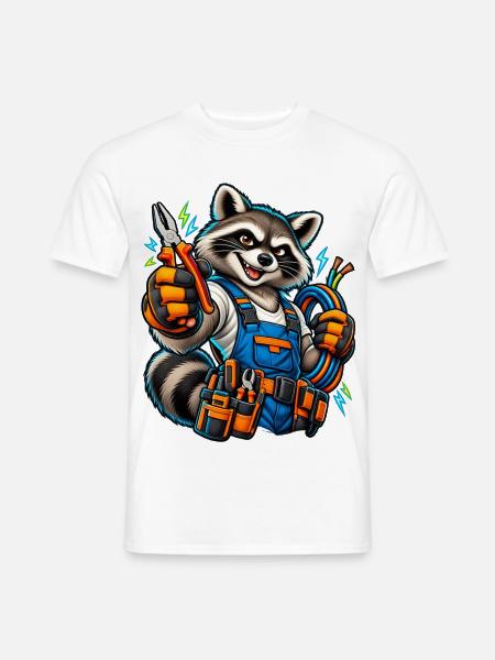 Elektriker Handwerk / Handwerker - Männer T-Shirt - Weiß