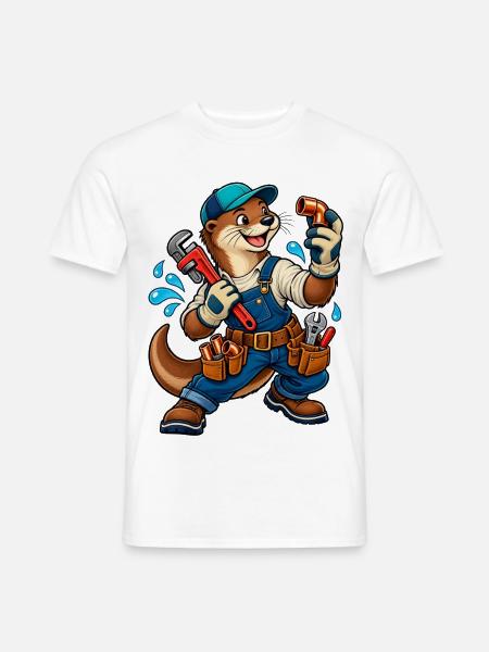 Klempner Handwerk / Handwerker - Männer T-Shirt - Weiß