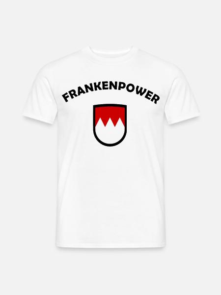 Rotes Franken Emblem - Männer T-Shirt - Weiß
