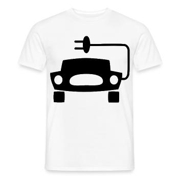 Elektrische Autos - Männer T-Shirt - Weiß - Vorne - AI Model Male 178 dark (178cm)