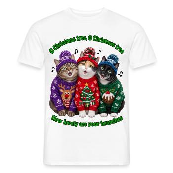 O Weihnachtsbaum - Männer T-Shirt - Weiß - Vorne - AI Model Male 178 dark (178cm)