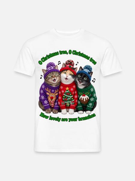 O Weihnachtsbaum - Männer T-Shirt - Weiß