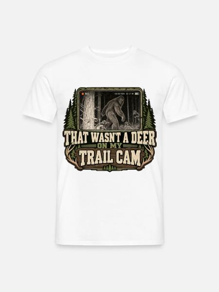 Bigfoot Wildkamera - Männer T-Shirt - Weiß