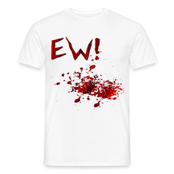 Halloween-Kostüm-Blutflecken - Männer T-Shirt - Weiß - Vorne - AI Model Male 178 dark (178cm)