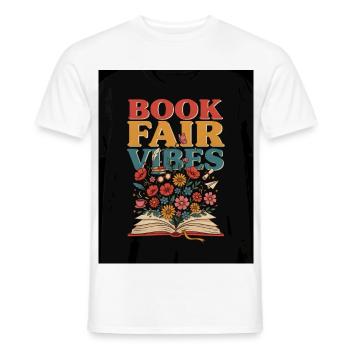 Buchmesse-Vibes - Männer T-Shirt - Weiß - Vorne - AI Model Male 178 dark (178cm)
