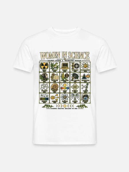 Frauen in der Wissenschaft - Männer T-Shirt - Weiß