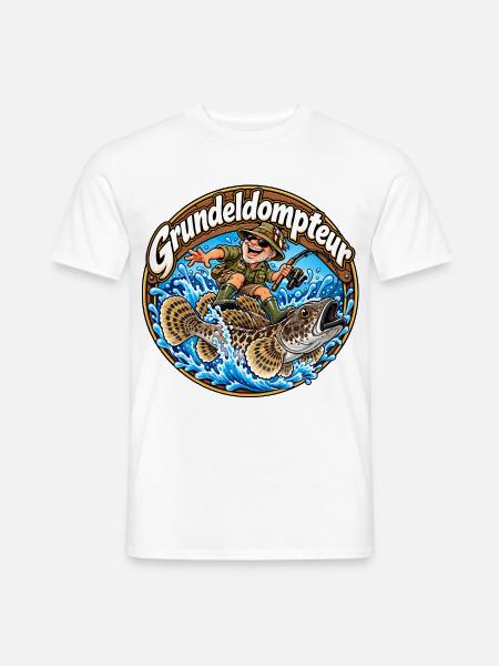 Grundeljäger - Männer T-Shirt - Weiß