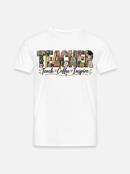 Lehrer - Männer T-Shirt - Weiß