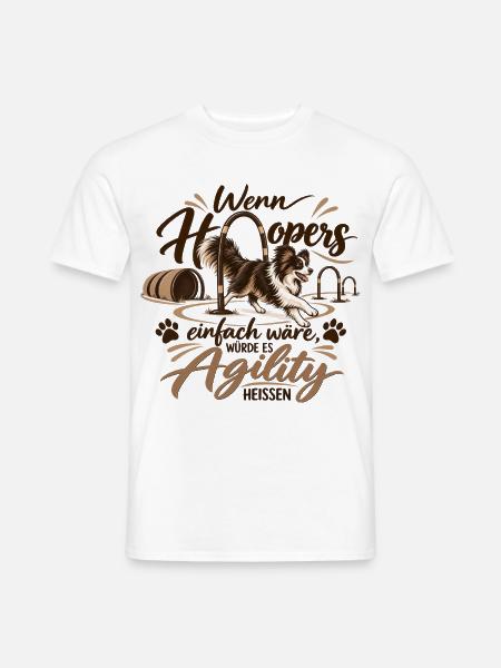 HoopersAgility - Männer T-Shirt - Weiß