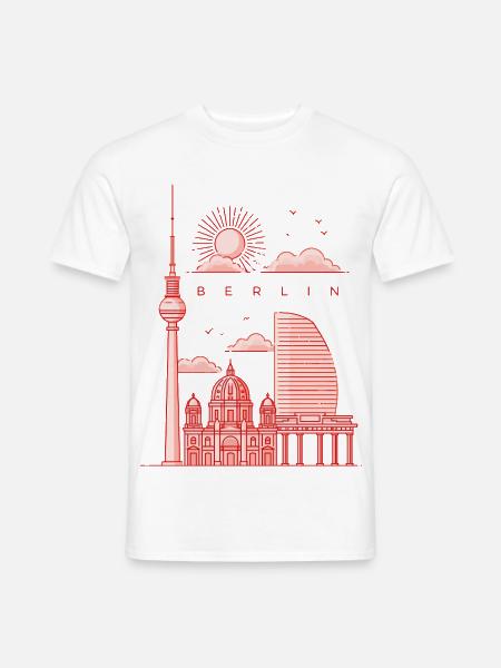 Berline Style - Männer T-Shirt - Weiß