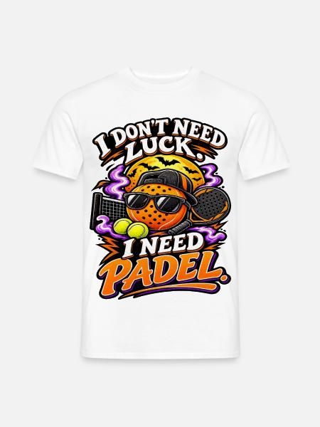 I Need Padel - Padel Spruch - Männer T-Shirt - Weiß