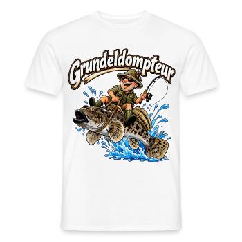 Grundeldompteur - Männer T-Shirt - Weiß - Vorne - AI Model Male 178 dark (178cm)
