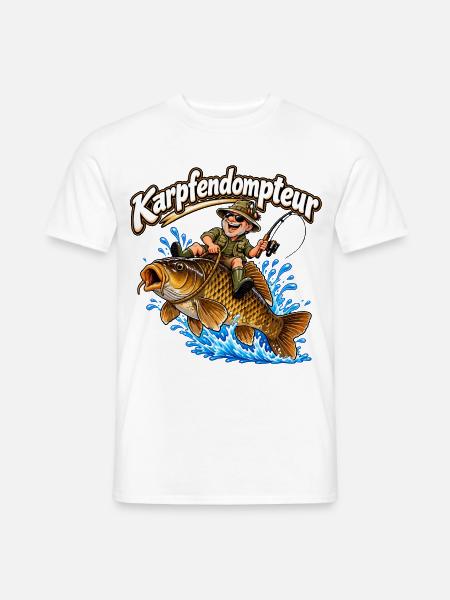 Karpfen Angeln - Männer T-Shirt - Weiß