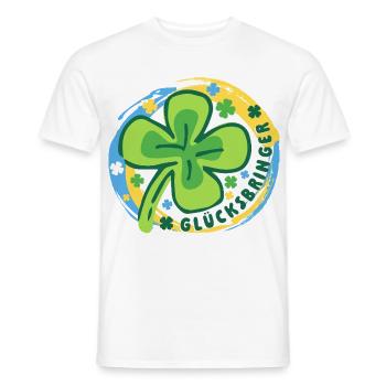 Glücksbringer Glück Mutmacher - Männer T-Shirt - Weiß - Vorne - AI Model Male 178 dark (178cm)