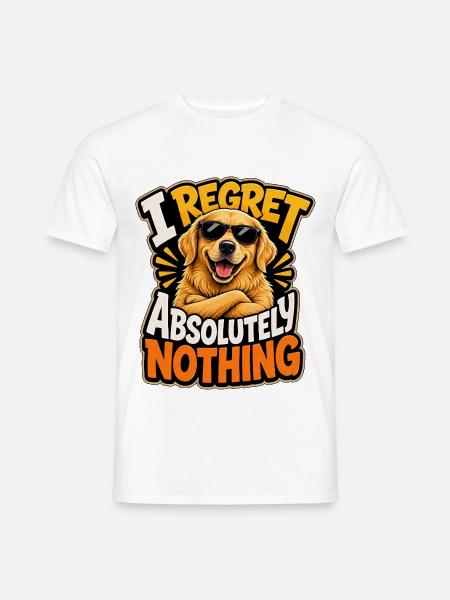 Golden Retriever - Männer T-Shirt - Weiß