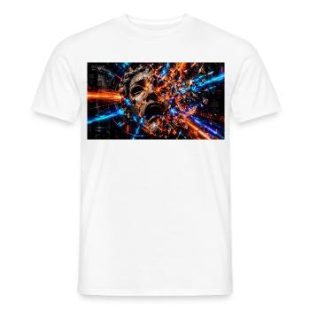 Das Zerbrechen der Persona - Männer T-Shirt - Weiß - Vorne - AI Model Male 178 dark (178cm)