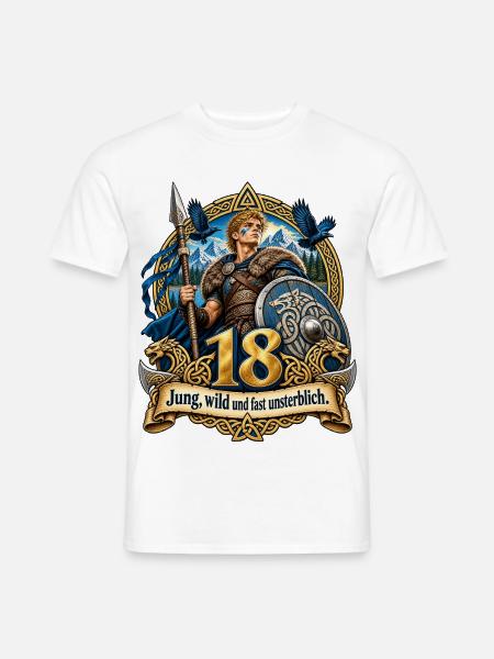 18. Geburtstag - Männer T-Shirt - Weiß