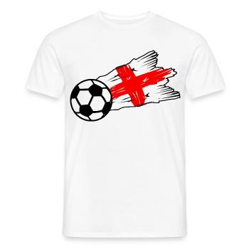 St Georg Kreuz Fußball Graffiti - Männer T-Shirt - Weiß - Vorne - AI Model Male 178 dark (178cm)
