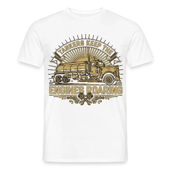 Tank Driver Tankers Keep The Engines Fuel Hauler - Männer T-Shirt - Weiß - Vorne - AI Model Male 178 dark (178cm)