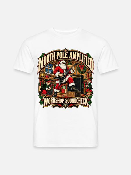 NORDPOL VERSTÄRKT | Soundcheck-Werkstatt - Männer T-Shirt - Weiß