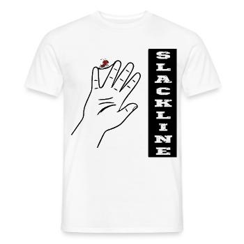 Slackline Ameise - Männer T-Shirt - Weiß - Vorne - AI Model Male 178 dark (178cm)