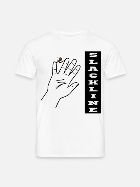 Slackline Ameise - Männer T-Shirt - Weiß