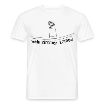 Wohnzimmer-Lampe (dark) - Männer T-Shirt - Weiß - Vorne - AI Model Male 178 dark (178cm)