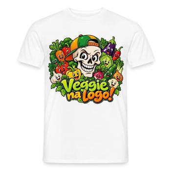 Veggie Skull - Männer T-Shirt - Weiß - Vorne - AI Model Male 178 dark (178cm)