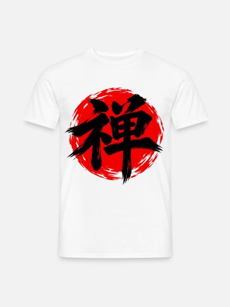 KANJI-RESONANZ | Zen — Innere Stille - Männer T-Shirt - Weiß
