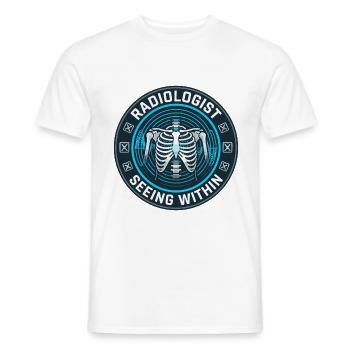 Radiologe Röntgenröntgen medizinisches Abzeichen als Geschenk - Männer T-Shirt - Weiß - Vorne - AI Model Male 178 dark (178cm)