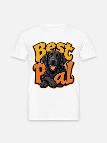 Glatthaariger Retriever - Männer T-Shirt - Weiß