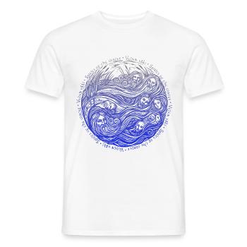 Geister des Wassers, Finnische Folklore - Männer T-Shirt - Weiß - Vorne - AI Model Male 178 dark (178cm)