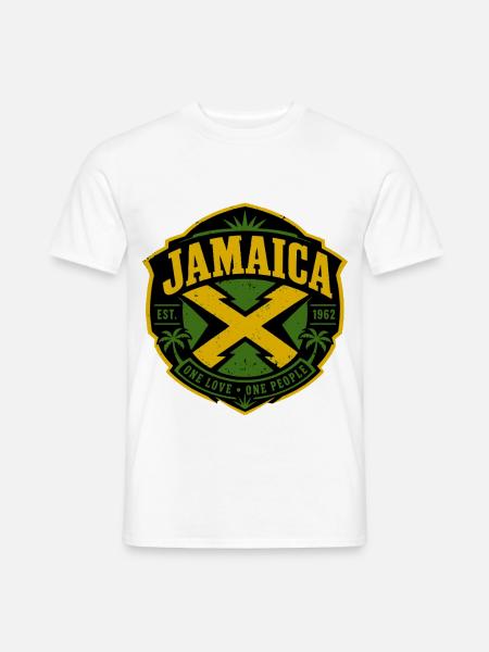 Jamaika - Männer T-Shirt - Weiß