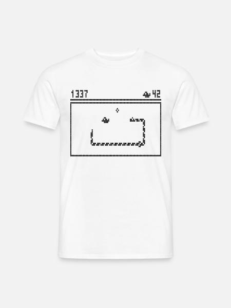 Snake Retro - Männer T-Shirt - Weiß