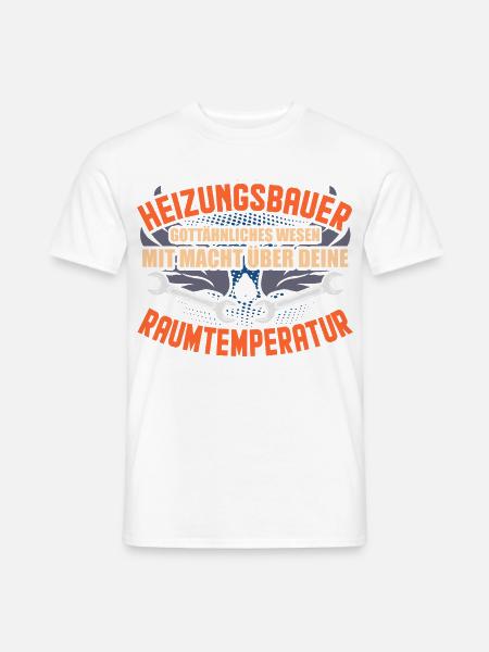 Heizungsbauer Geschenk - Männer T-Shirt - Weiß