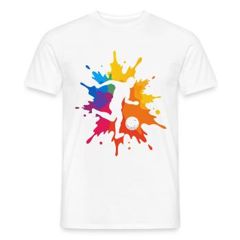 Lustiges Fußball Spruch Motiv Geschenk Fußballer - Männer T-Shirt - Weiß - Vorne - AI Model Male 178 dark (178cm)