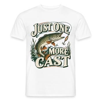 Just One More Cast Angeln - Männer T-Shirt - Weiß - Vorne - AI Model Male 178 dark (178cm)