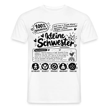 Lustiges Geschenk für die kleine Schwester - Männer T-Shirt - Weiß - Vorne - AI Model Male 178 dark (178cm)