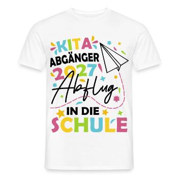 Kita Abgänger 2027 - Männer T-Shirt - Weiß - Vorne - AI Model Male 178 dark (178cm)