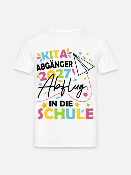 Kita Abgänger 2027 - Männer T-Shirt - Weiß