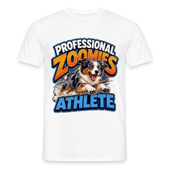 Australian Shepherd - Männer T-Shirt - Weiß - Vorne - AI Model Male 178 dark (178cm)