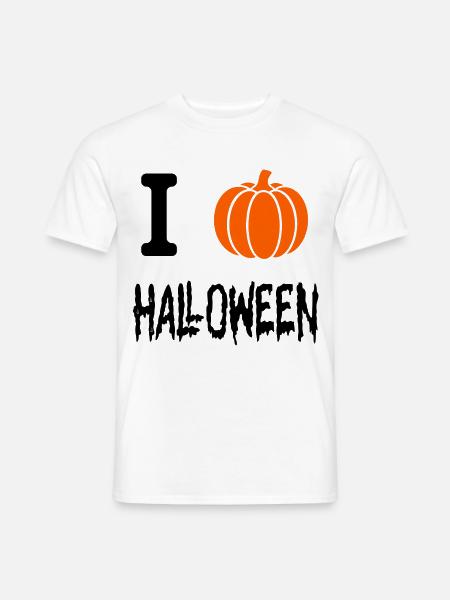 Ich liebe Halloween - Männer T-Shirt - Weiß