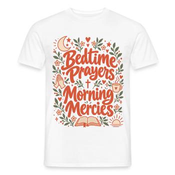 Schlafensgebet Morgengebete Barmherzigkeiten Christliche Mutter - Männer T-Shirt - Weiß - Vorne - AI Model Male 178 dark (178cm)