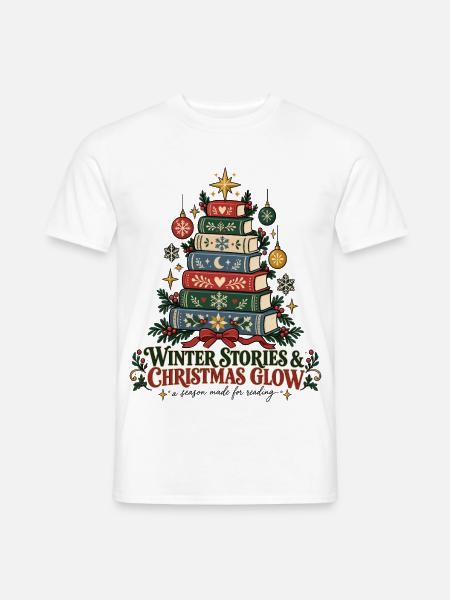 Winter Stories & Christmas Glow – Weihnachten - Männer T-Shirt - Weiß