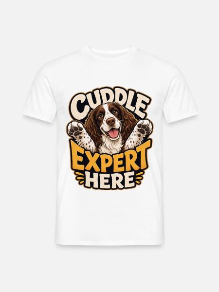 Englischer Springer-Spaniel - Männer T-Shirt - Weiß