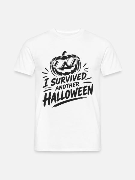I Survived Another Halloween - Männer T-Shirt - Weiß