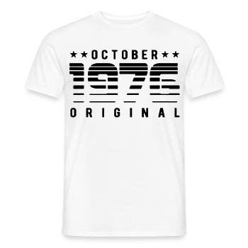 Limited Edition October 1976 Geburtstag Geschenk - Männer T-Shirt - Weiß - Vorne - AI Model Male 178 dark (178cm)